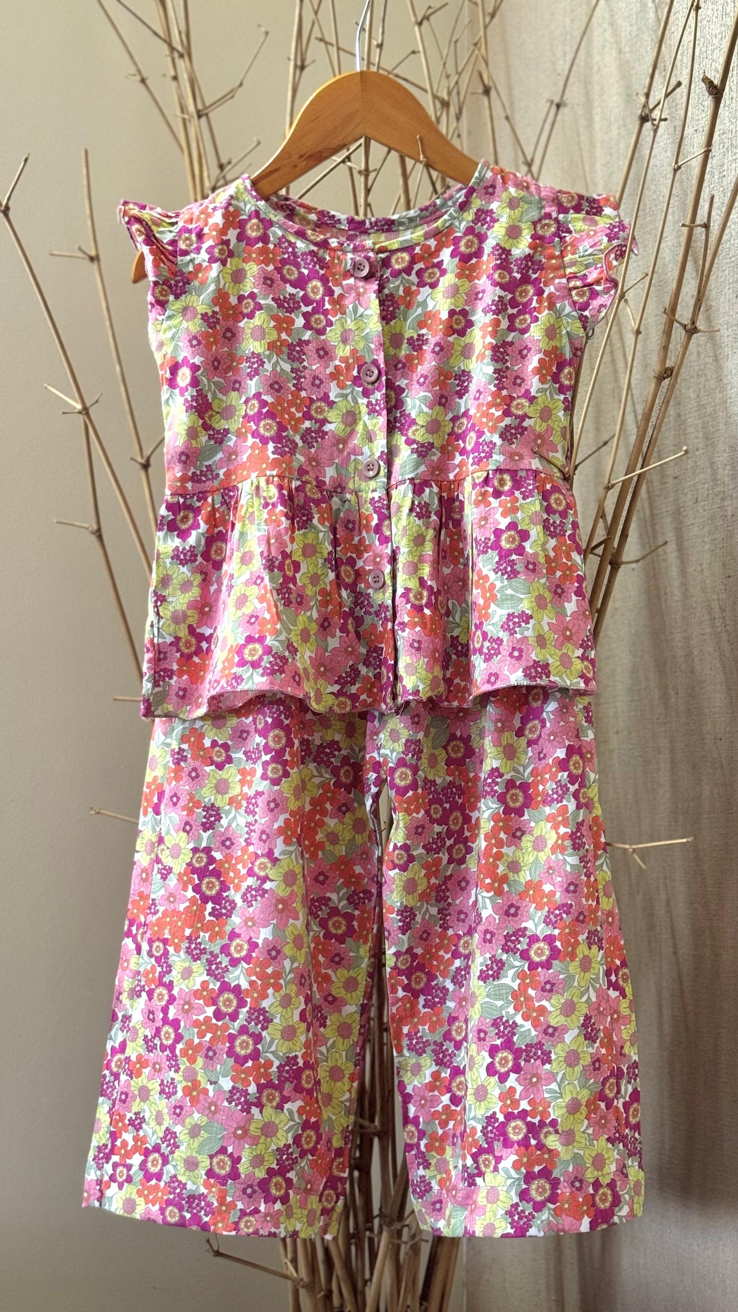 Bloom Pop Cotton Co-ord Set for girls