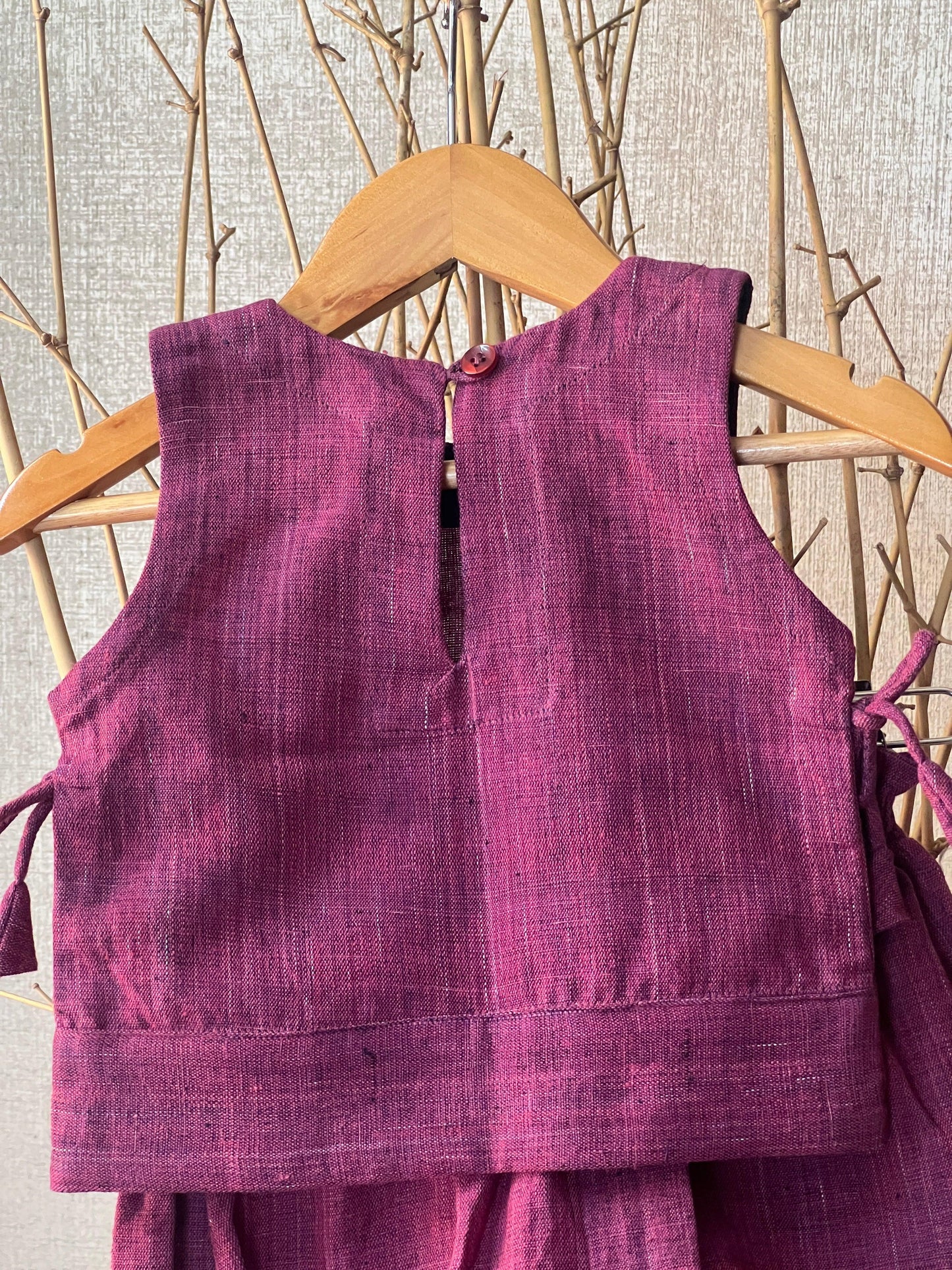 Pure Khadi Handwoven Co-ord Set for Girls