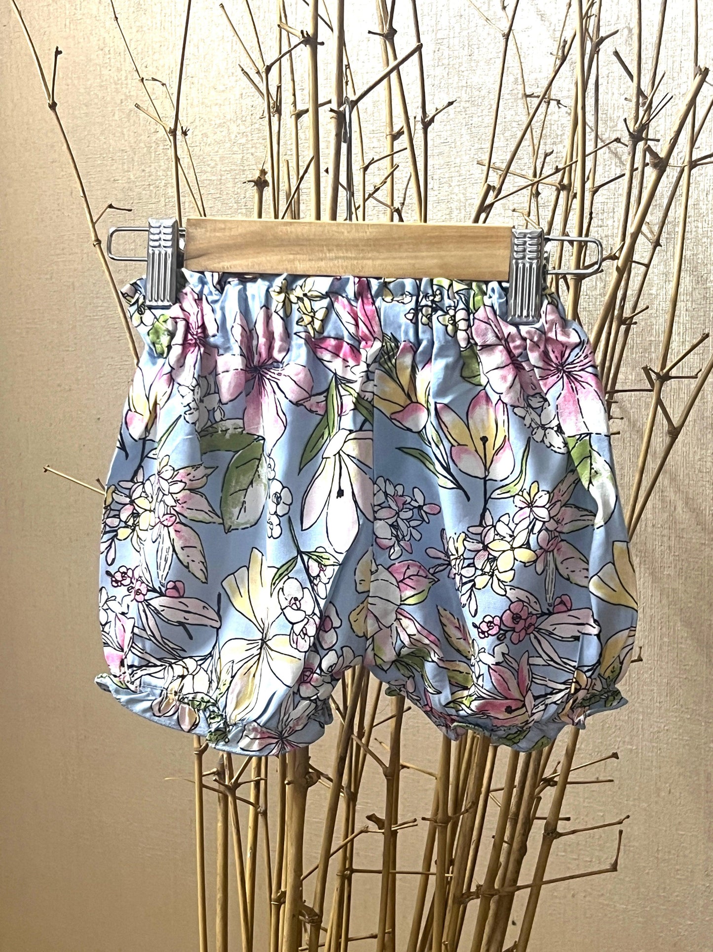 Floral Peplum Top & Bloomer Set for Girls
