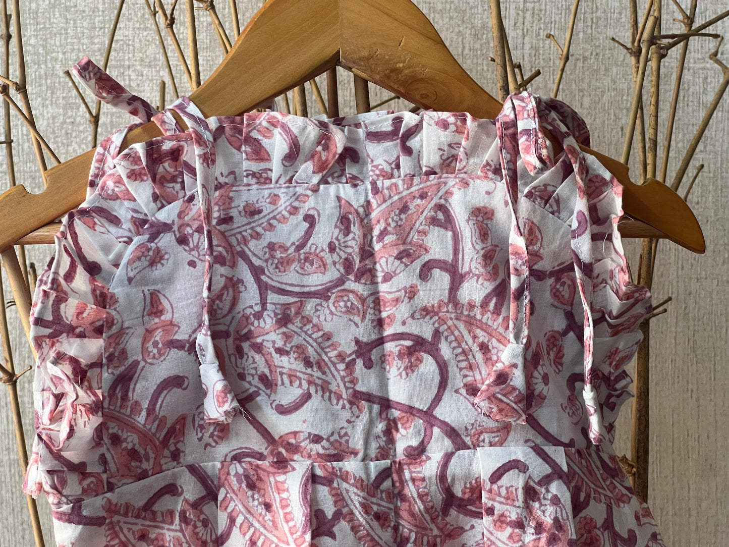 Paisley-Printed Cotton Jumpsuit for Girls