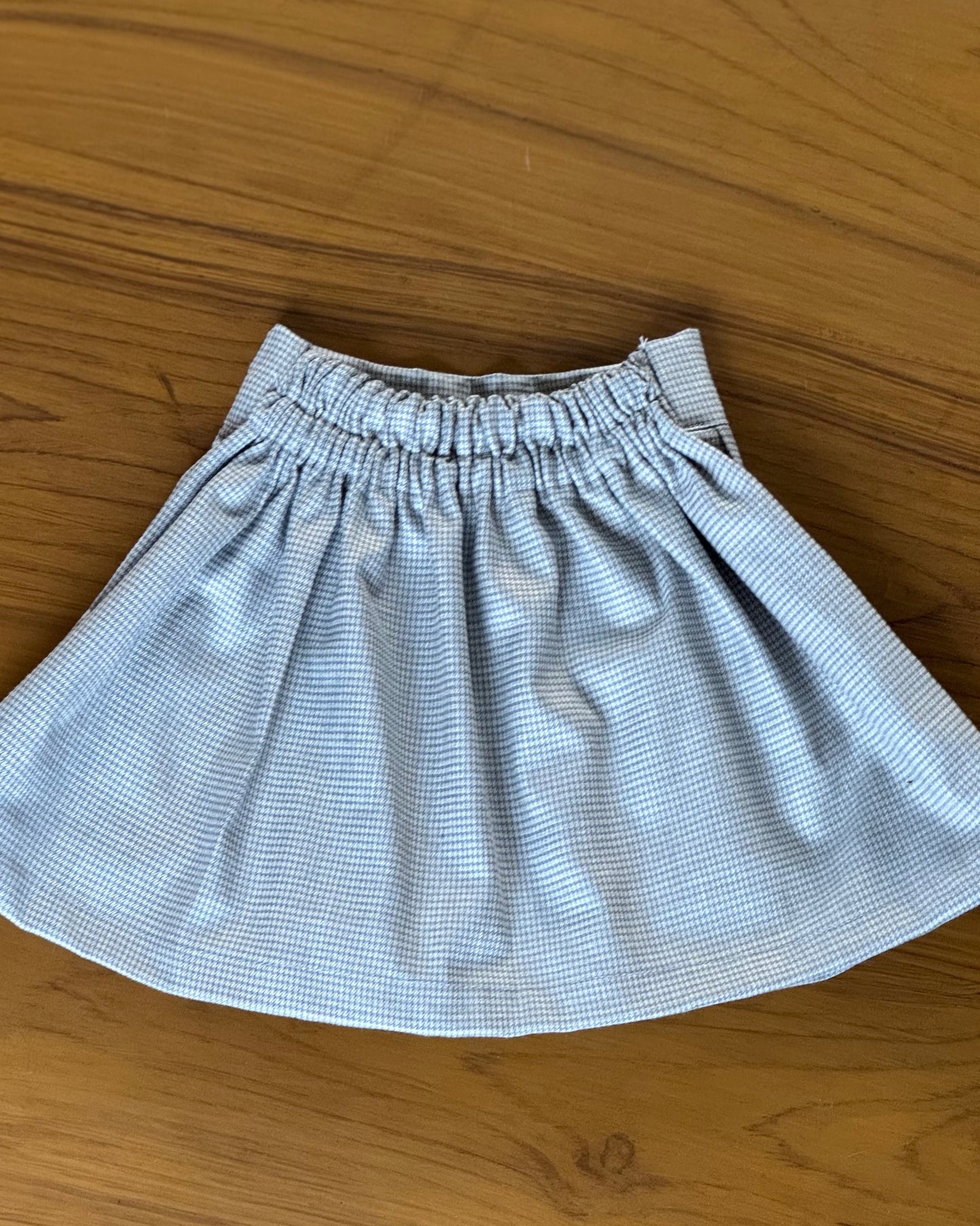 Embroidered Top & Pleated Skirt Set for Girls